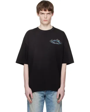 AMIRI Crystal 'Chateau' Script オーバーサイズ Tシャツ - サムネイル1
