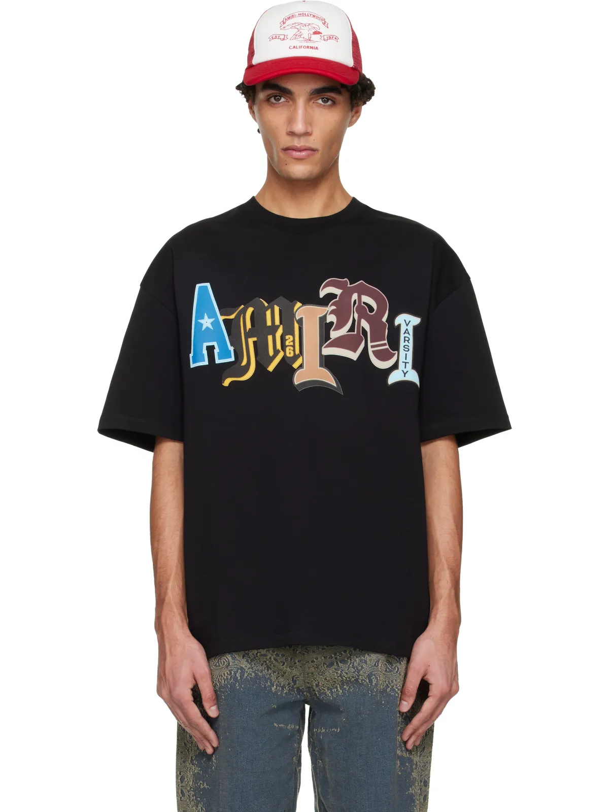 AMIRI Varsity Patch オーバーサイズ Tシャツ - 画像1