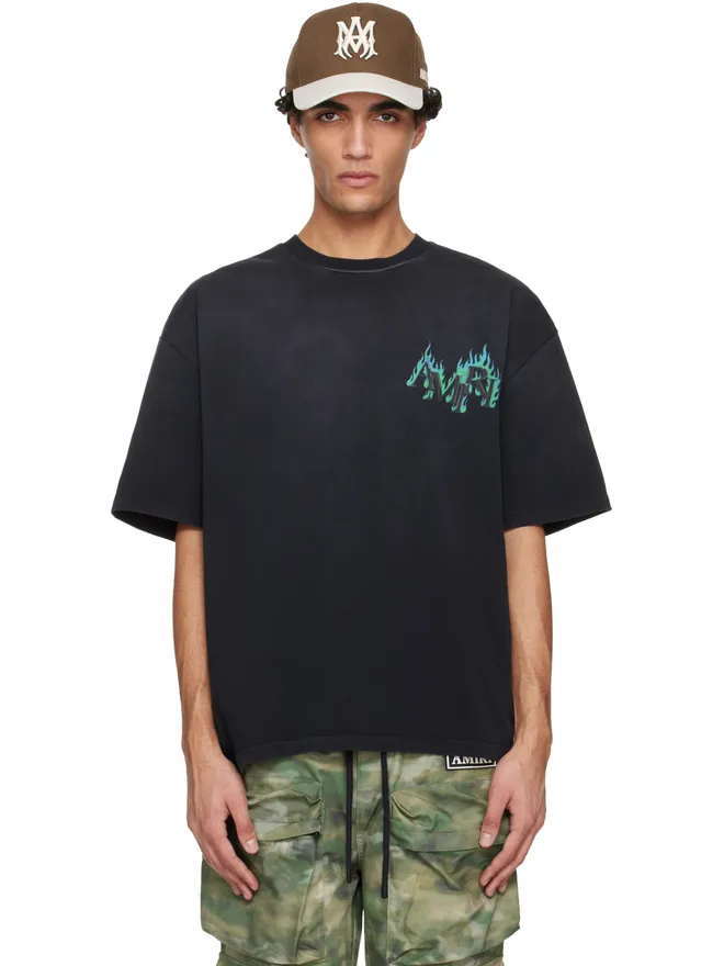 AMIRI AMIRI 'AMIRI' Flames オーバーサイズ Tシャツの商品画像