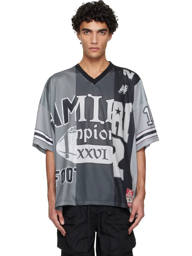 AMIRI AMIRI Spliced オーバーサイズ メッシュ Tシャツの商品画像