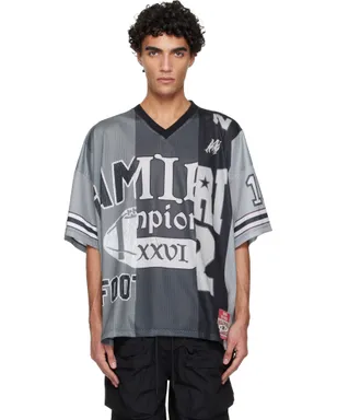 AMIRI Spliced オーバーサイズ メッシュ Tシャツ - サムネイル1
