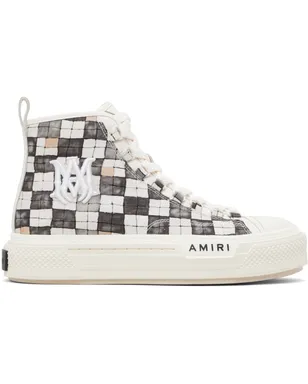 AMIRI Checkered Court ハイカットスニーカー - サムネイル1