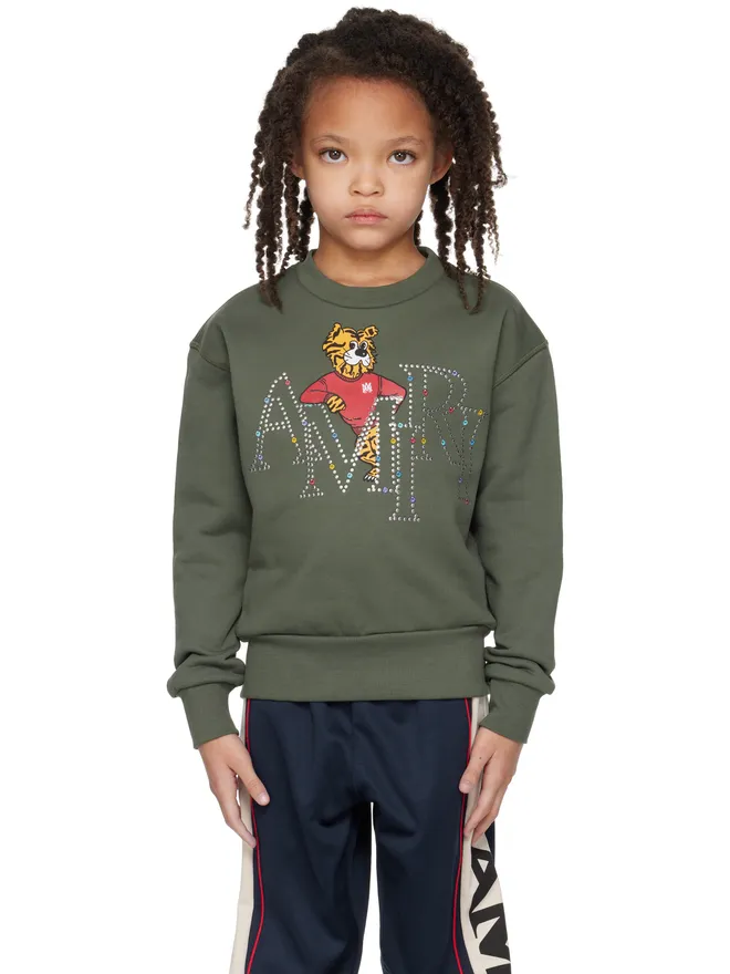 AMIRI AMIRI キッズ｜ 'AMIRI' Staggered Tiger クルーネック スウェットシャツの商品画像