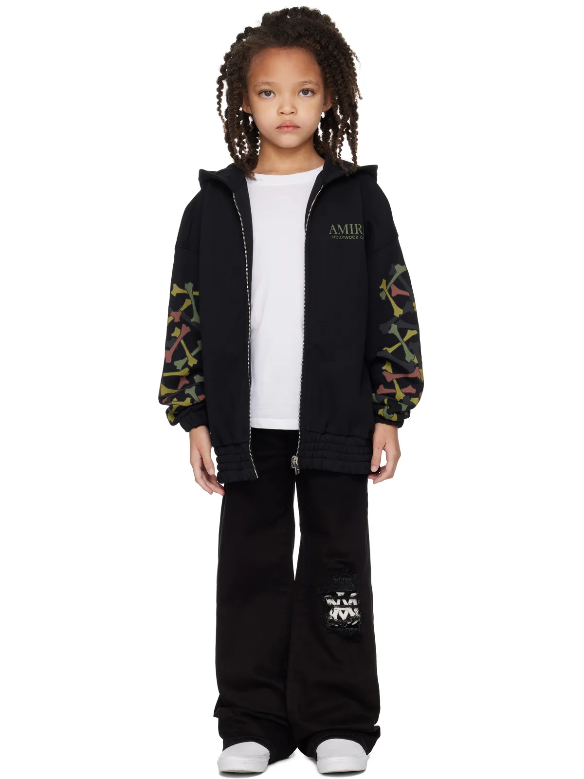 AMIRI キッズ｜ Bones ジップフーディ - 画像4
