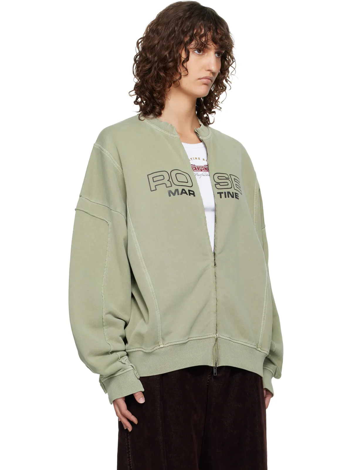 Martine Rose Crew ジップアップ スウェットシャツ - 画像2