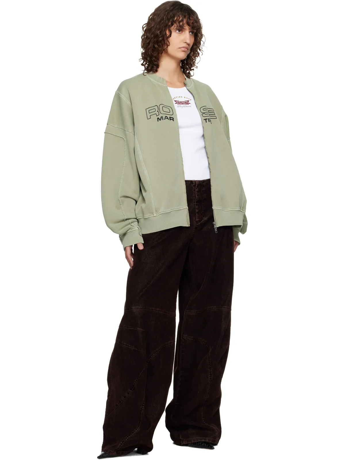 Martine Rose Crew ジップアップ スウェットシャツ - 画像4