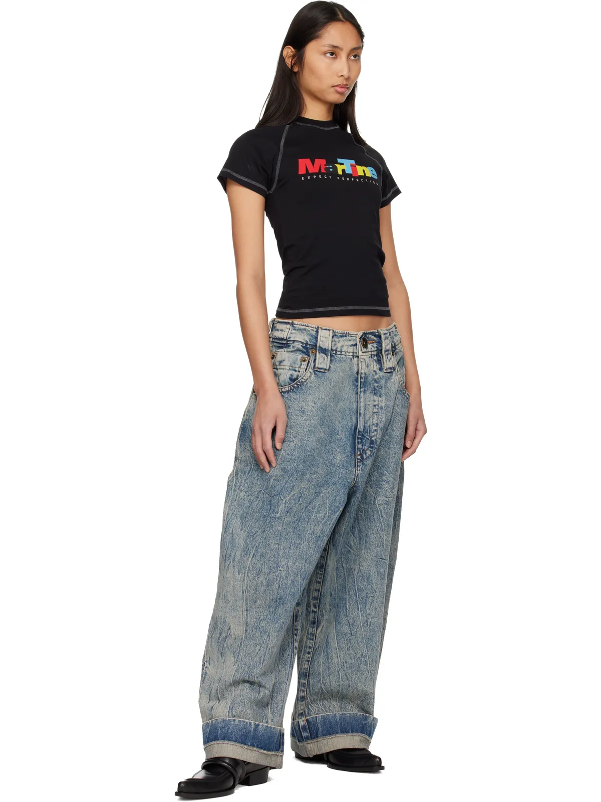 Martine Rose ラグラン シュランケン Tシャツ - 画像4