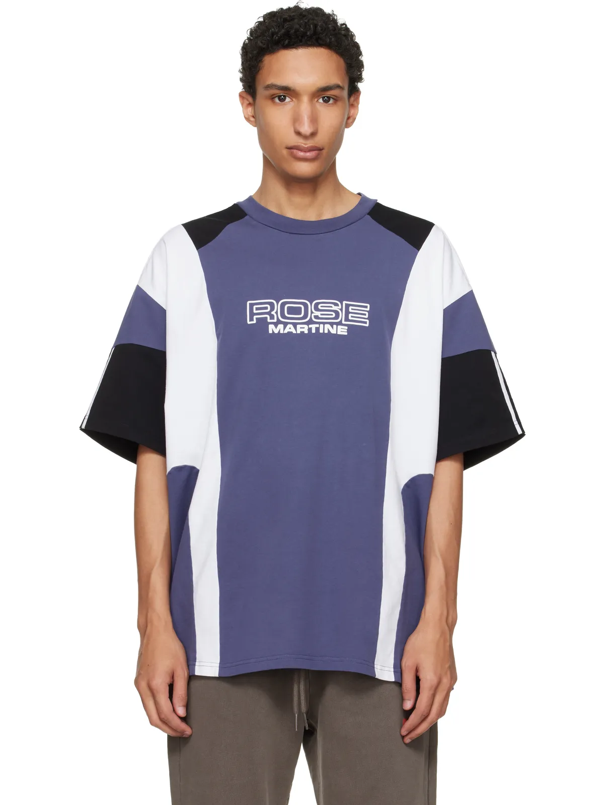 Martine Rose オーバーサイズ パネル Tシャツ - 画像1