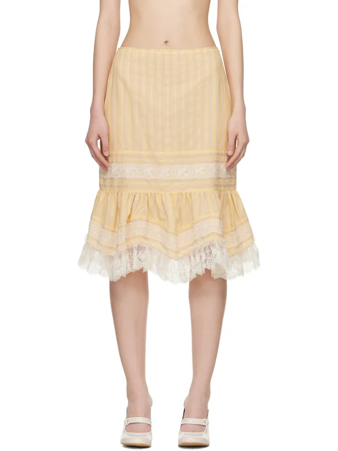 Anna Sui Anna Sui ラッフル レース ミディアムスカートの商品画像