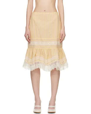 Anna Sui ラッフル レース ミディアムスカート - サムネイル1