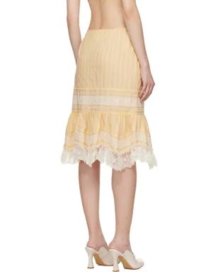 Anna Sui ラッフル レース ミディアムスカート - サムネイル3