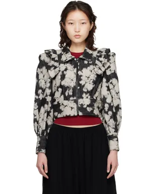 Anna Sui Cropped Ruffle ジャケット - サムネイル1