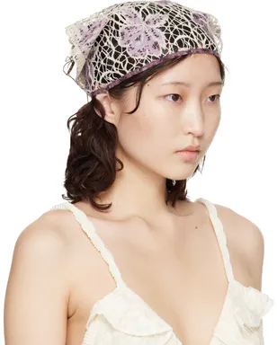 Anna Sui Medallion Floral Lace ヘッドスカーフ - サムネイル2