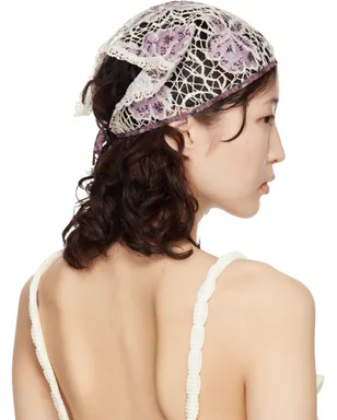 Anna Sui Medallion Floral Lace ヘッドスカーフ - サムネイル3