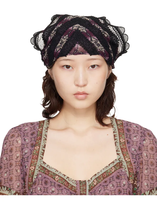 Anna Sui Anna Sui Cameo Stripe Print ヘッドスカーフの商品画像