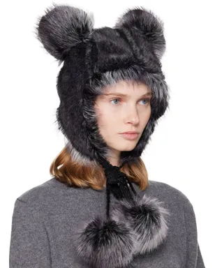 Anna Sui SSENSE限定 Teddy Bear フェイクファー ハット - サムネイル2