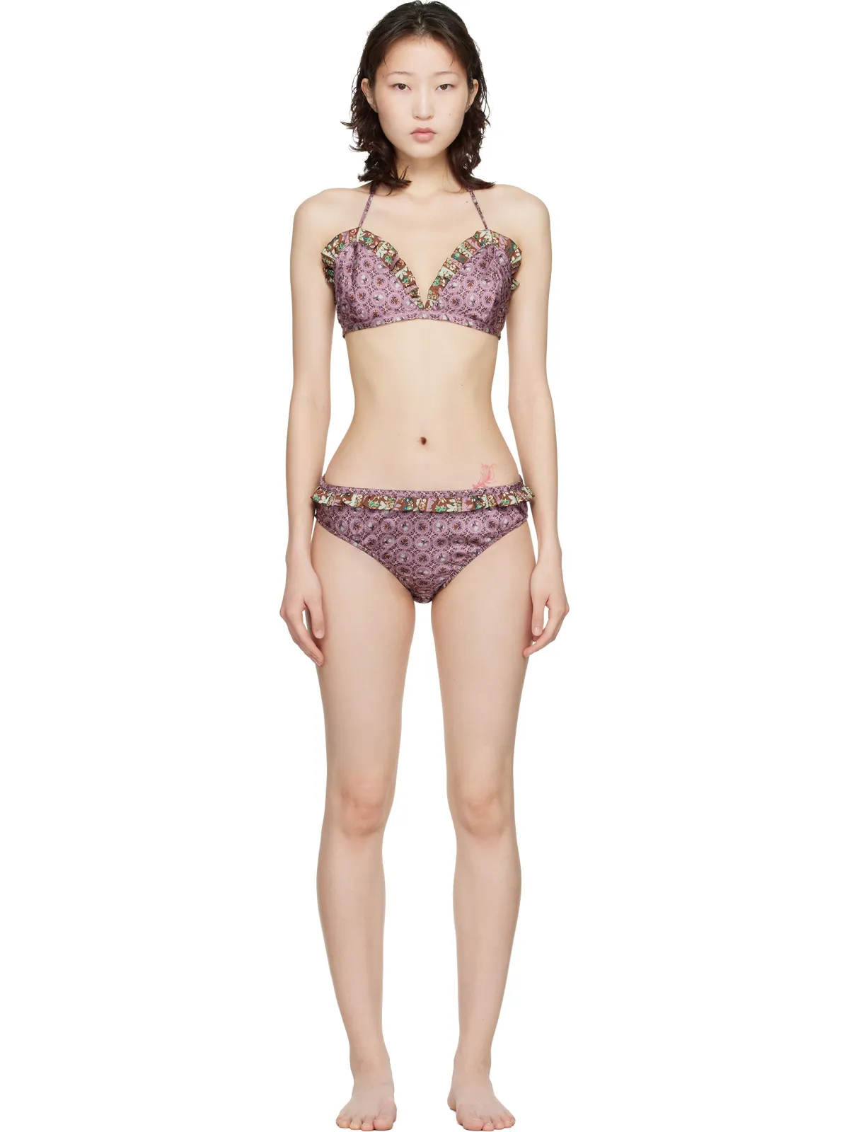 Anna Sui サテン ビキニ - 画像1