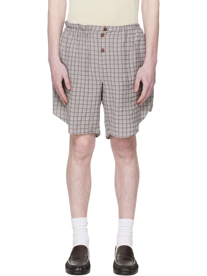 Hed Mayner Hed Mayner Checked ショートパンツの商品画像