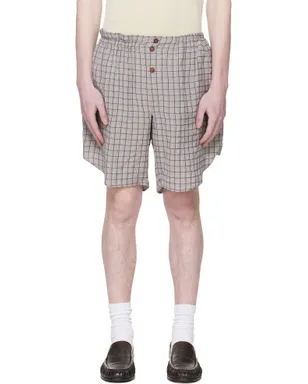 Hed Mayner Checked ショートパンツ - サムネイル1