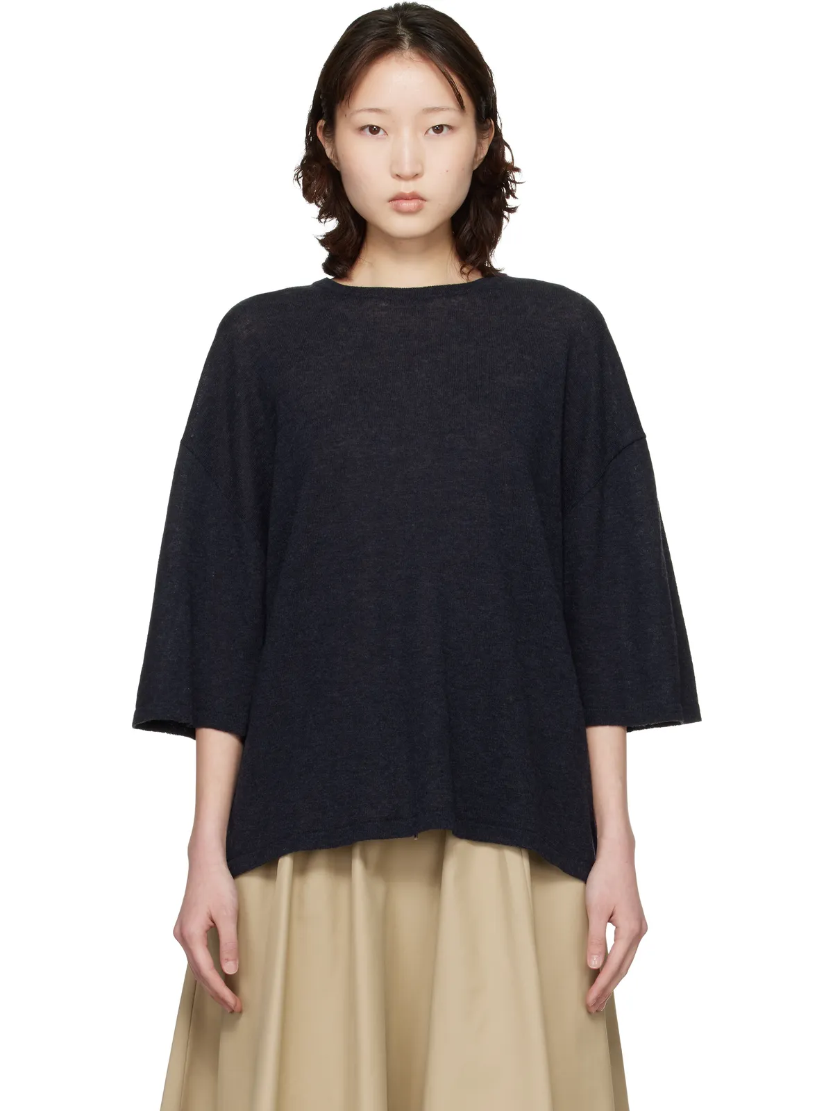 CORDERA メリノウール オーバーサイズ Tシャツ - 画像1