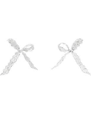 Shushu/Tong Lace Bowknot ピアス - サムネイル1