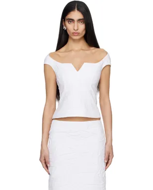 Shushu/Tong Cut-Out U-Neck Crop トップス - サムネイル1