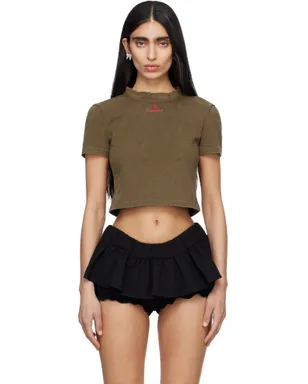 Shushu/Tong Wave Lace Collar Tシャツ - サムネイル1
