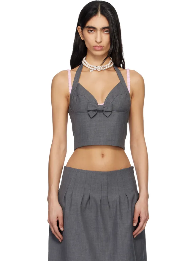 Shushu/Tong Shushu/Tong Halter Bow Tie Cami トップスの商品画像