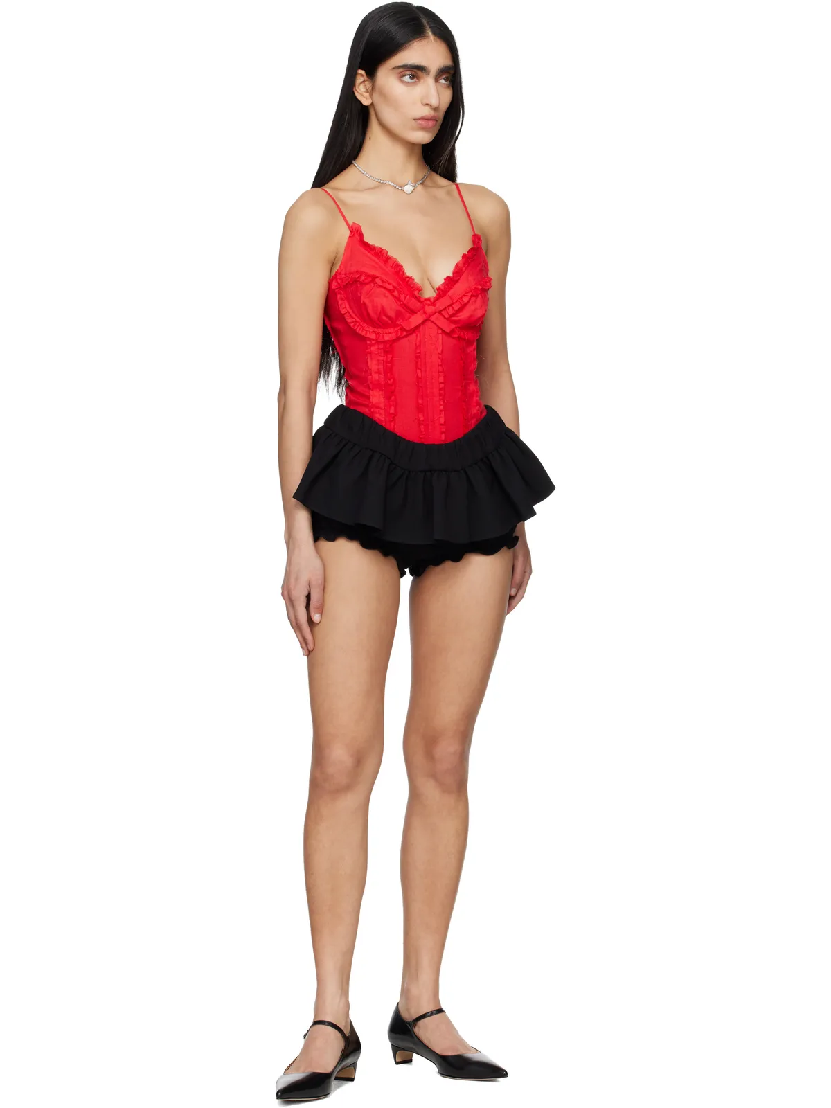 Shushu/Tong Ruched Bustier Cami ボディスーツ - 画像5