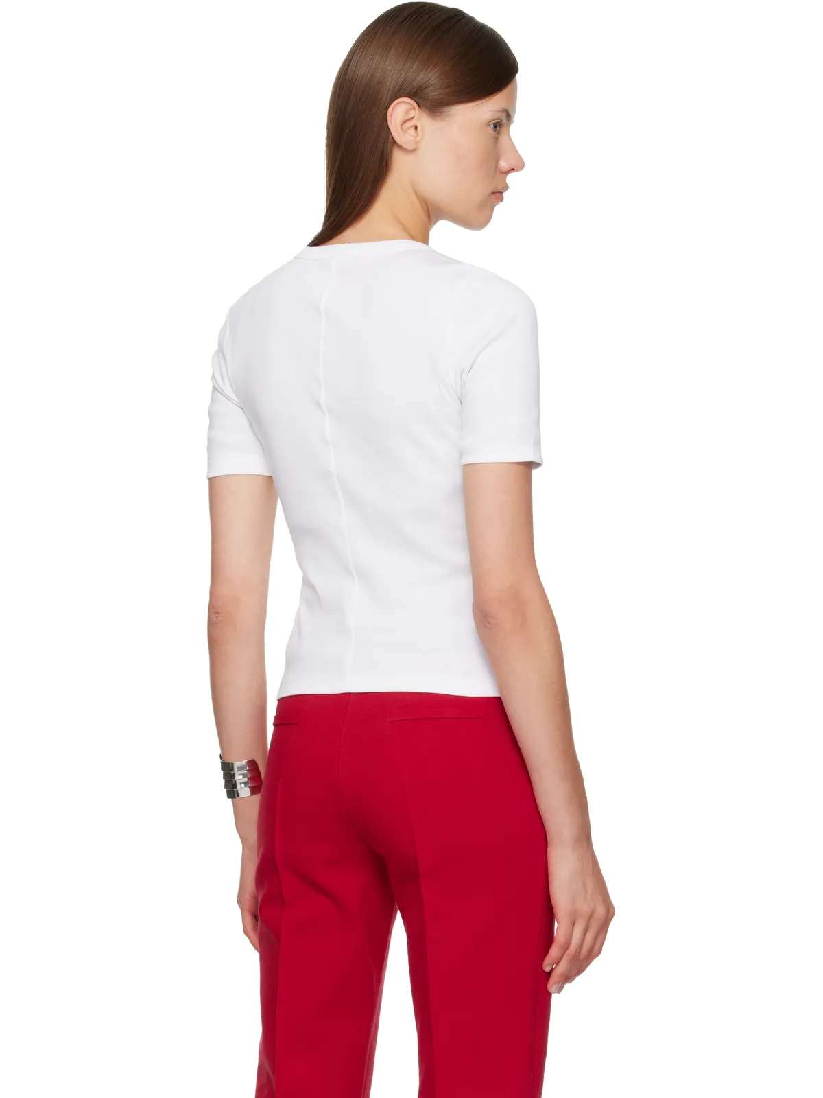 FLORE FLORE Jess ヘンリーネックTシャツ - 画像3