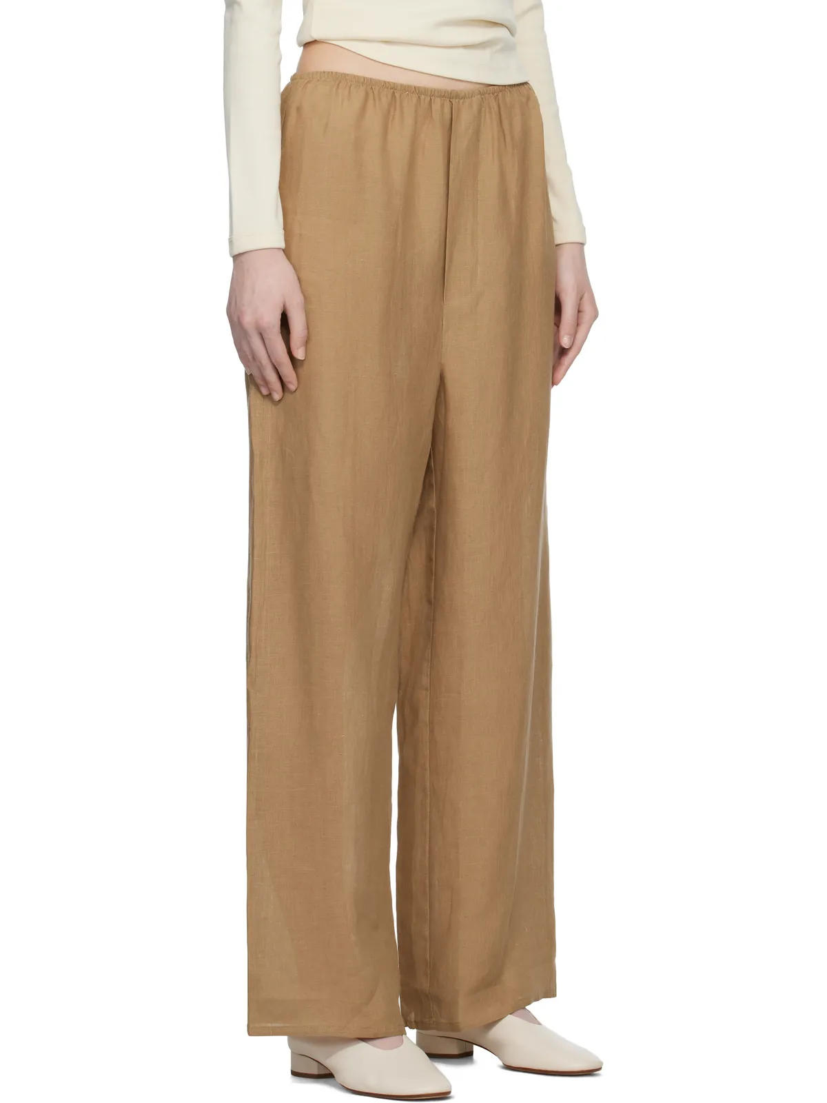 Baserange Fine Linen Stoa ラウンジパンツ - 画像2