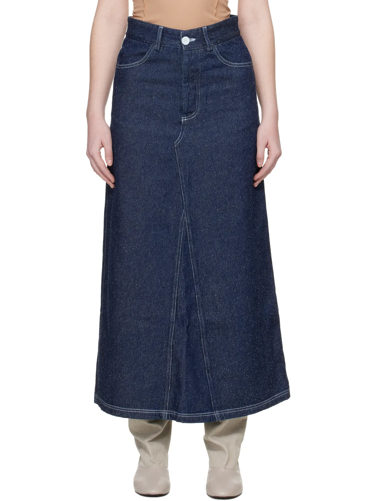 Baserange Tajo デニム マキシスカート - 画像1