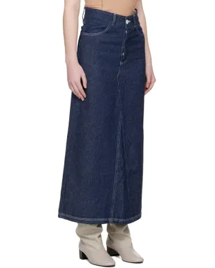 Baserange Tajo デニム マキシスカート - サムネイル2