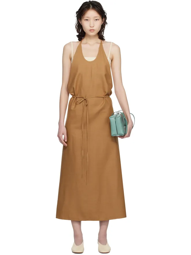 Baserange Baserange Apron ワイルドシルク ミディアムワンピースの商品画像