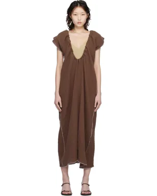 Baserange Max Crinkle Linen マキシワンピース - サムネイル1