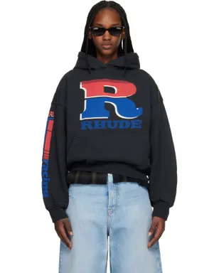 Rhude Split Petrol ロゴ フーディ - サムネイル1