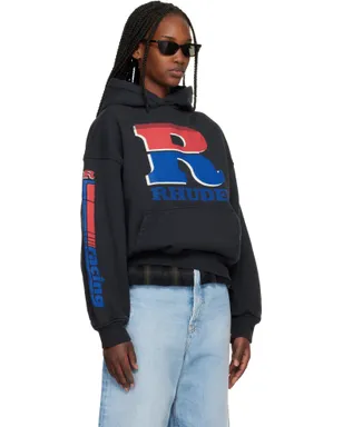 Rhude Split Petrol ロゴ フーディ - サムネイル2