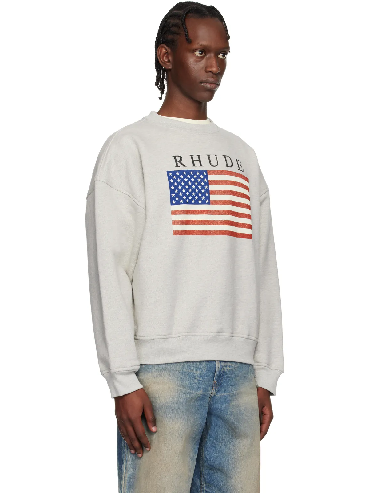 Rhude USA Flag スウェットシャツ - 画像2