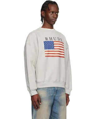 Rhude USA Flag スウェットシャツ - サムネイル2