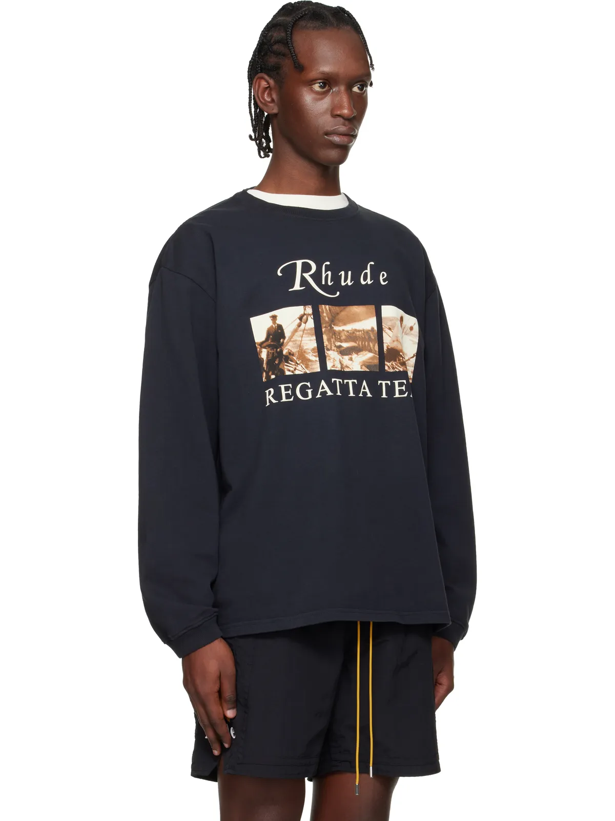 Rhude USVI 'Regatta' Tour 長袖Tシャツ - 画像2