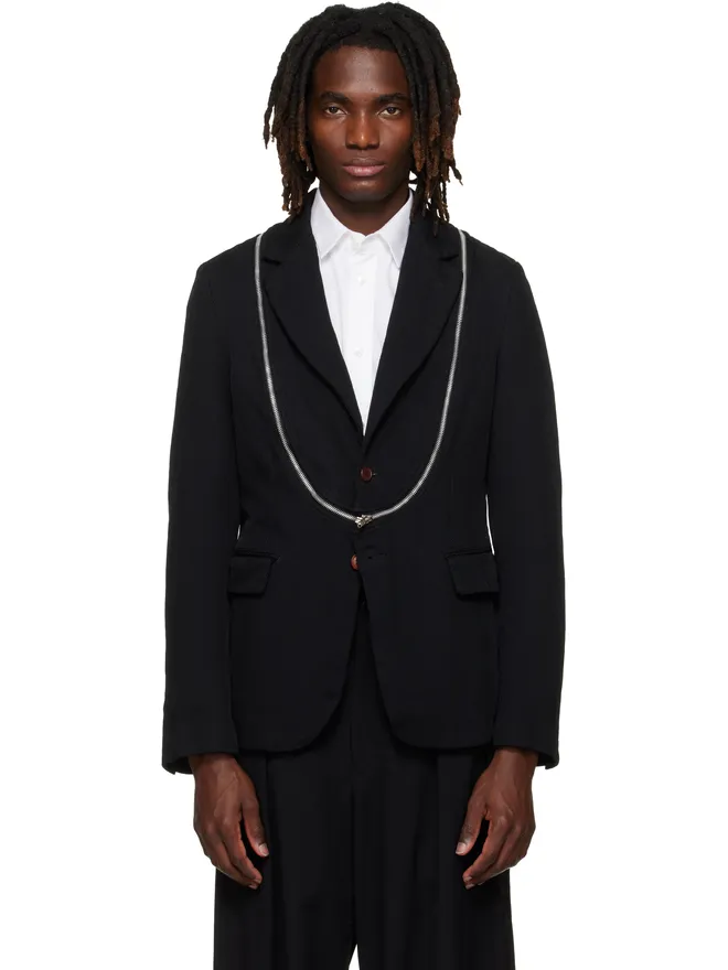 Black Comme des Garçons Black Comme des Garçons Heavy Kersey Garment Treated テーラードジャケットの商品画像