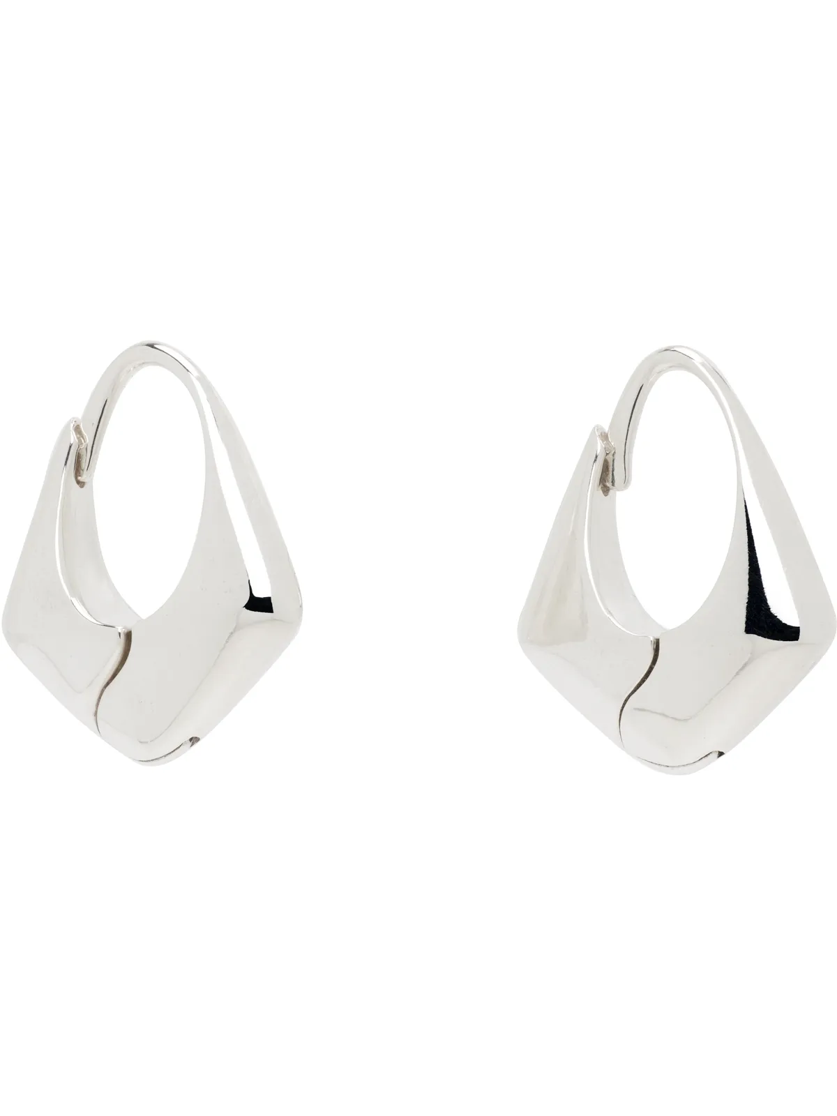 Sophie Buhai Small Pyramid フープピアス - 画像2