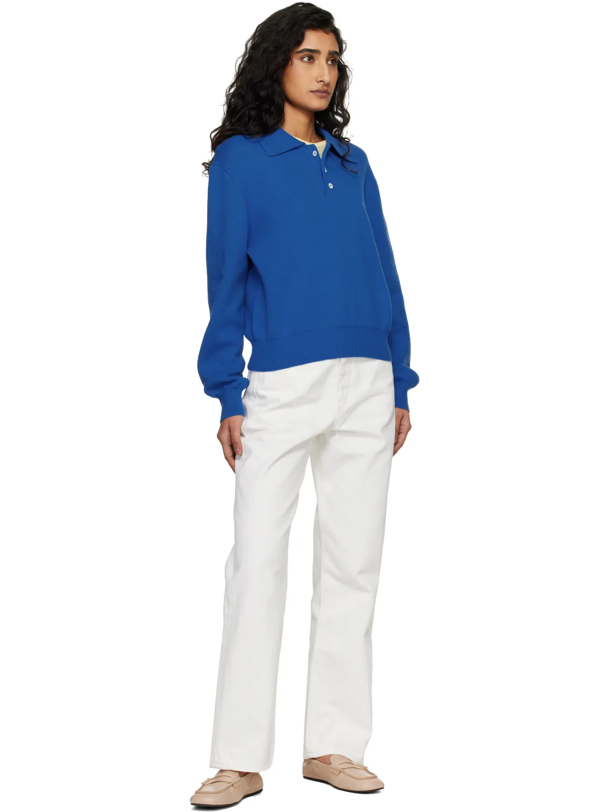 Dunst Cashmere Collared Sweater ニットポロシャツ - 画像4