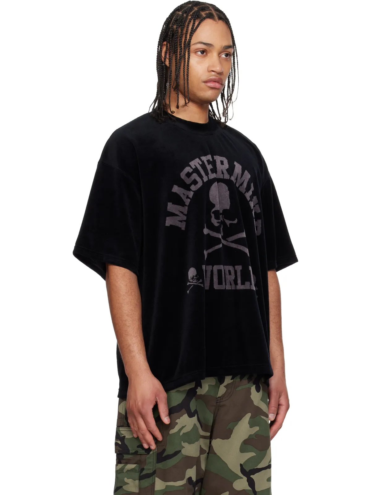 MASTERMIND WORLD ベロア Tシャツ - 画像2