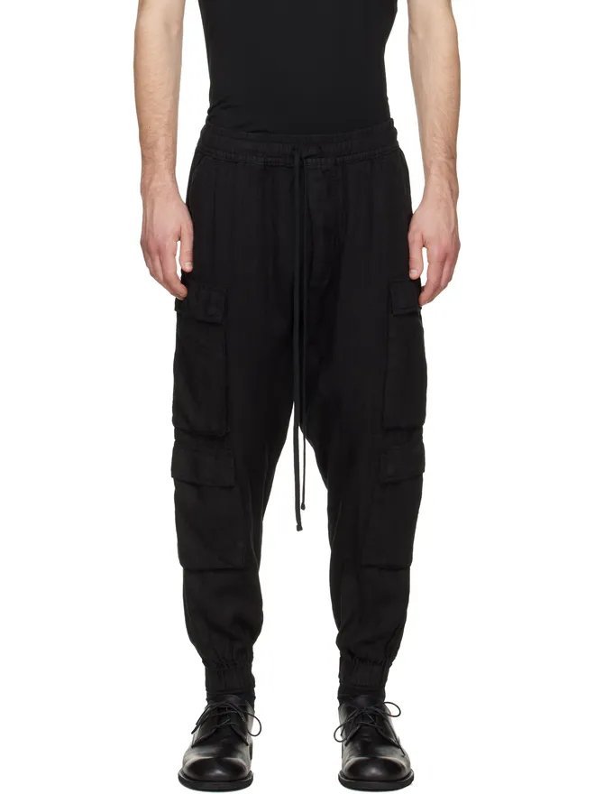 thom/krom thom/krom ブラック M P 26 カーゴパンツの商品画像