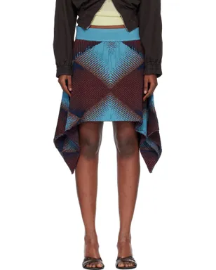 Kiko Kostadinov Ikat Argyle ジャカード ミニスカート - サムネイル1