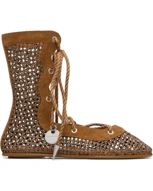 Kiko Kostadinov Reticella Lace Up フラットシューズ - サムネイル1