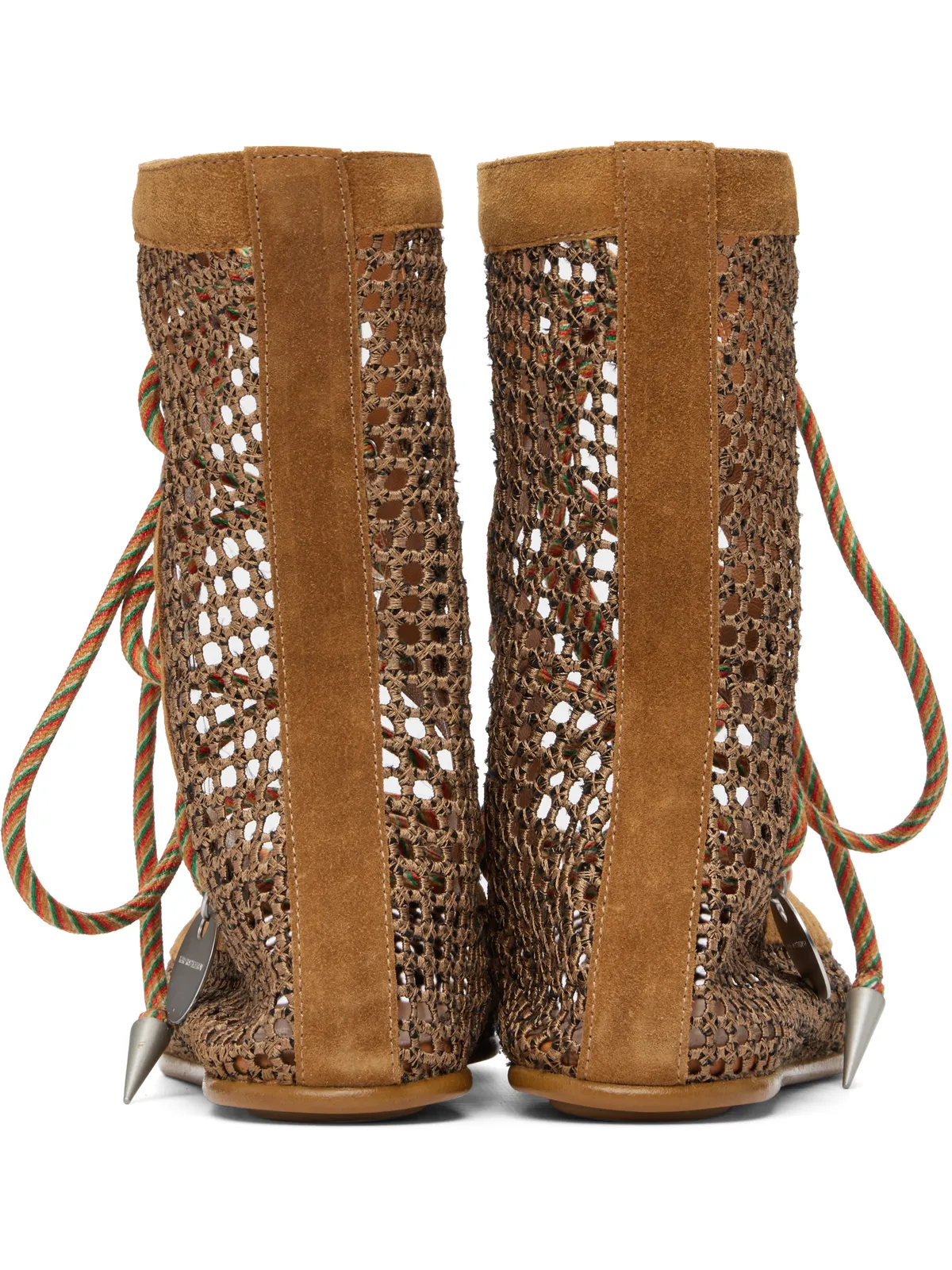 Kiko Kostadinov Reticella Lace Up フラットシューズ - 画像2