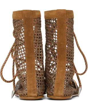 Kiko Kostadinov Reticella Lace Up フラットシューズ - サムネイル2