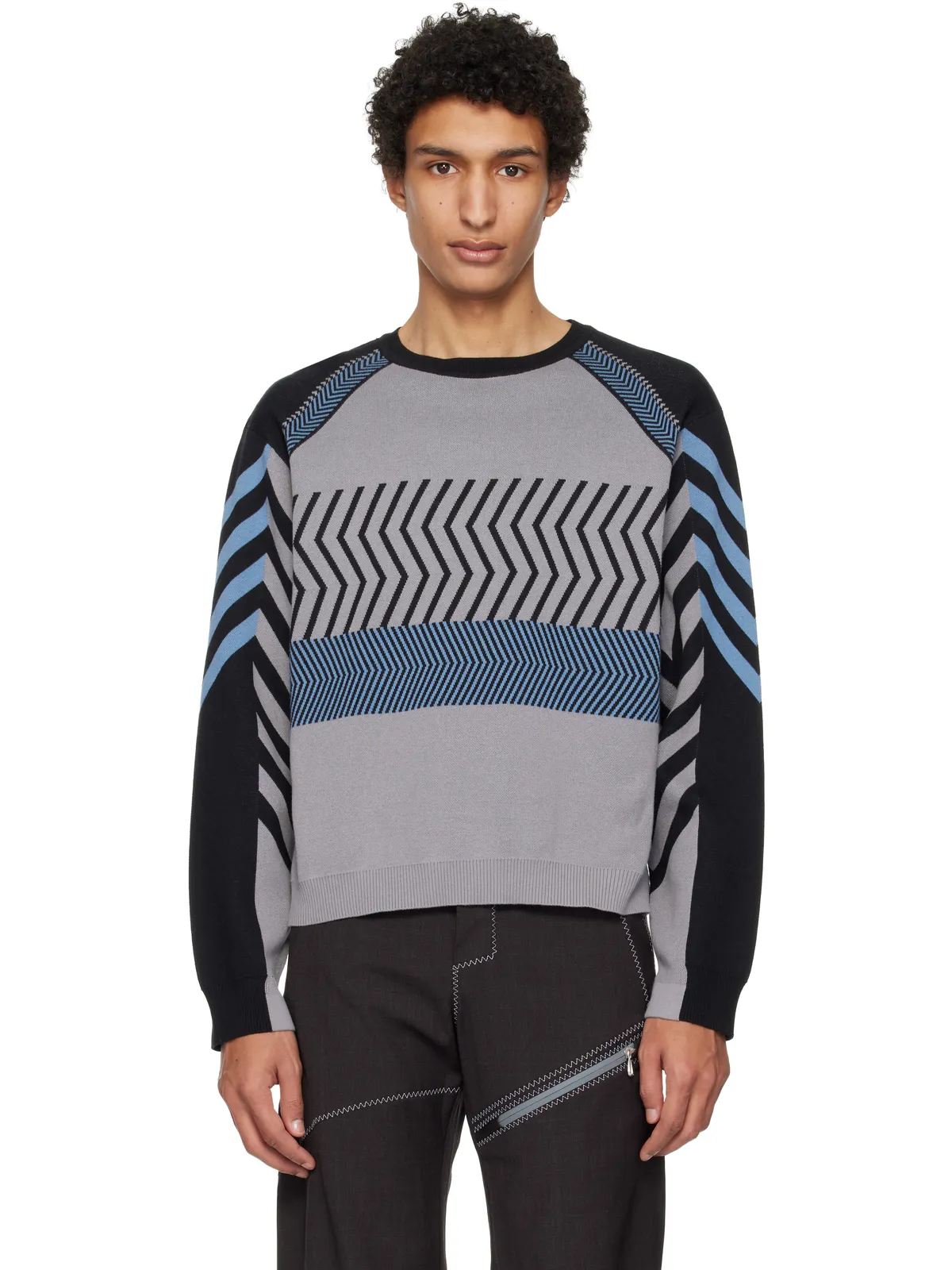 Kiko Kostadinov Gizi Panelled セーター - 画像1